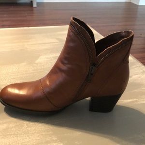 Tan booties